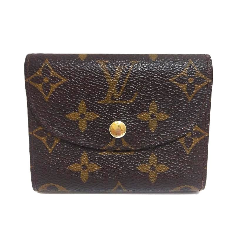 Louis Vuitton Portefeuille Hélène Trifold Wallet Monogram Canvas M60253 Brown
