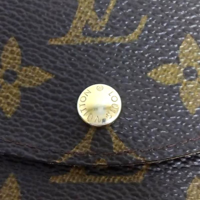 Louis Vuitton Portefeuille Hélène Trifold Wallet Monogram Canvas M60253 Brown