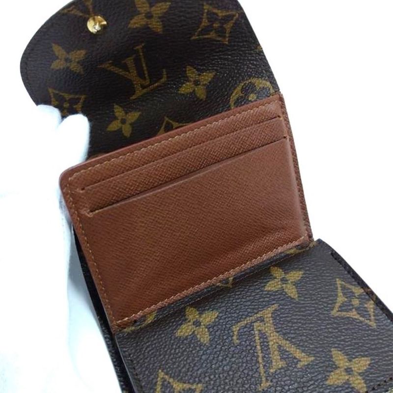 Louis Vuitton Portefeuille Hélène Trifold Wallet Monogram Canvas M60253 Brown