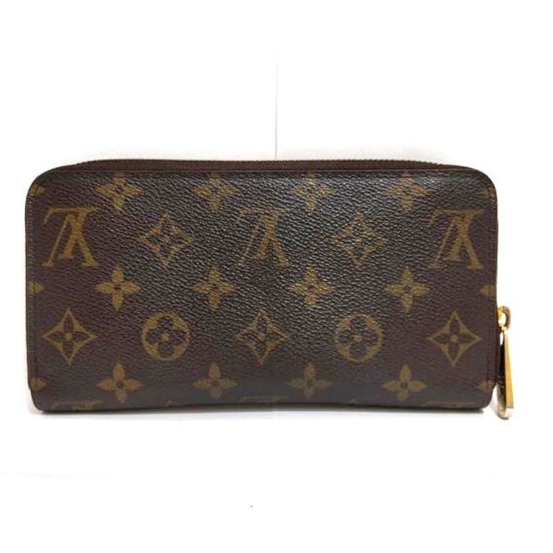 Louis Vuitton Zippy Wallet Round Zipper Monogram Canvas M60017 Brown Ca5009