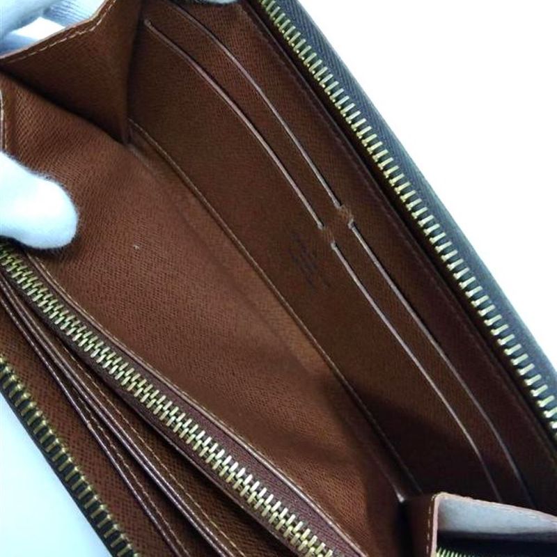 Louis Vuitton Zippy Wallet Round Zipper Monogram Canvas M60017 Brown Ca5009