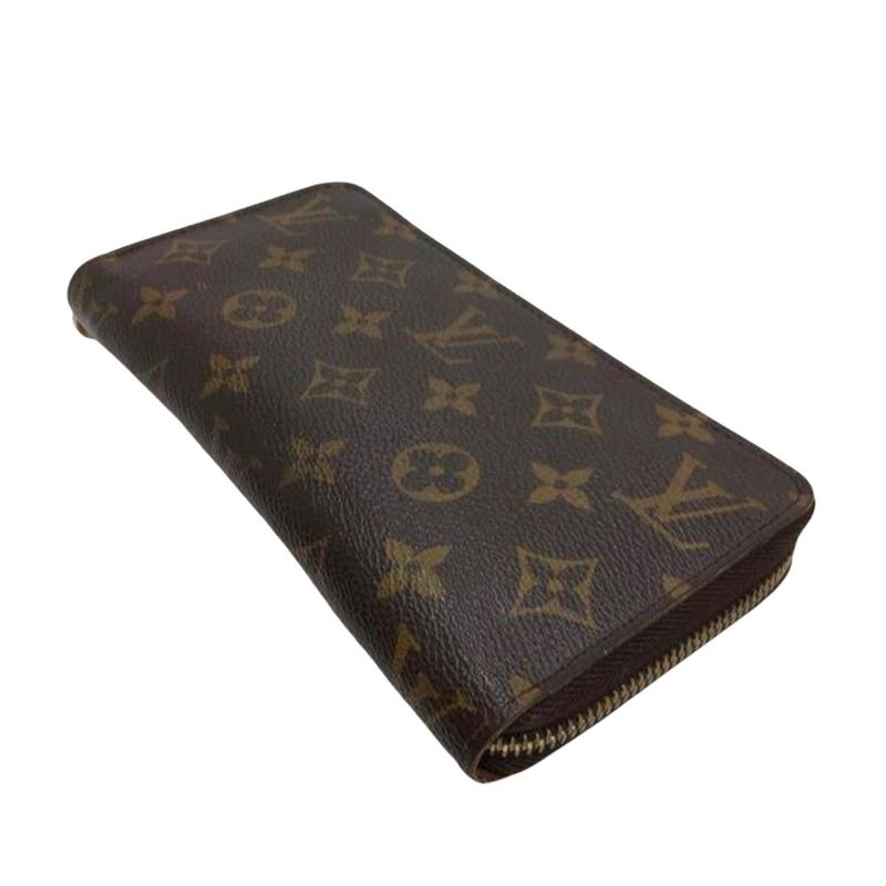 Louis Vuitton Zippy Wallet Round Zipper Monogram Canvas M60017 Brown Ca5009