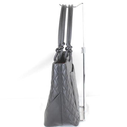 USED Chanel Cambon Line Large Tote A25169 Tote Bag Lambskin Black