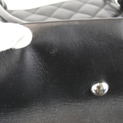 USED Chanel Cambon Line Large Tote A25169 Tote Bag Lambskin Black