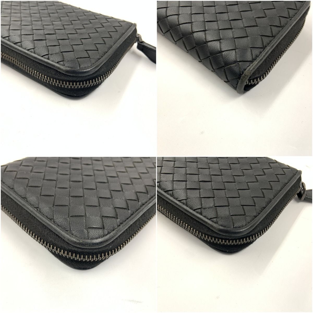 Bottega Veneta Intrecciato Round Zipper Long Wallet