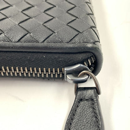 Bottega Veneta Intrecciato Round Zipper Long Wallet