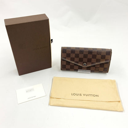 Louis Vuitton Damier Portefeuille Sarah Bifold Wallet N63209 with Initials