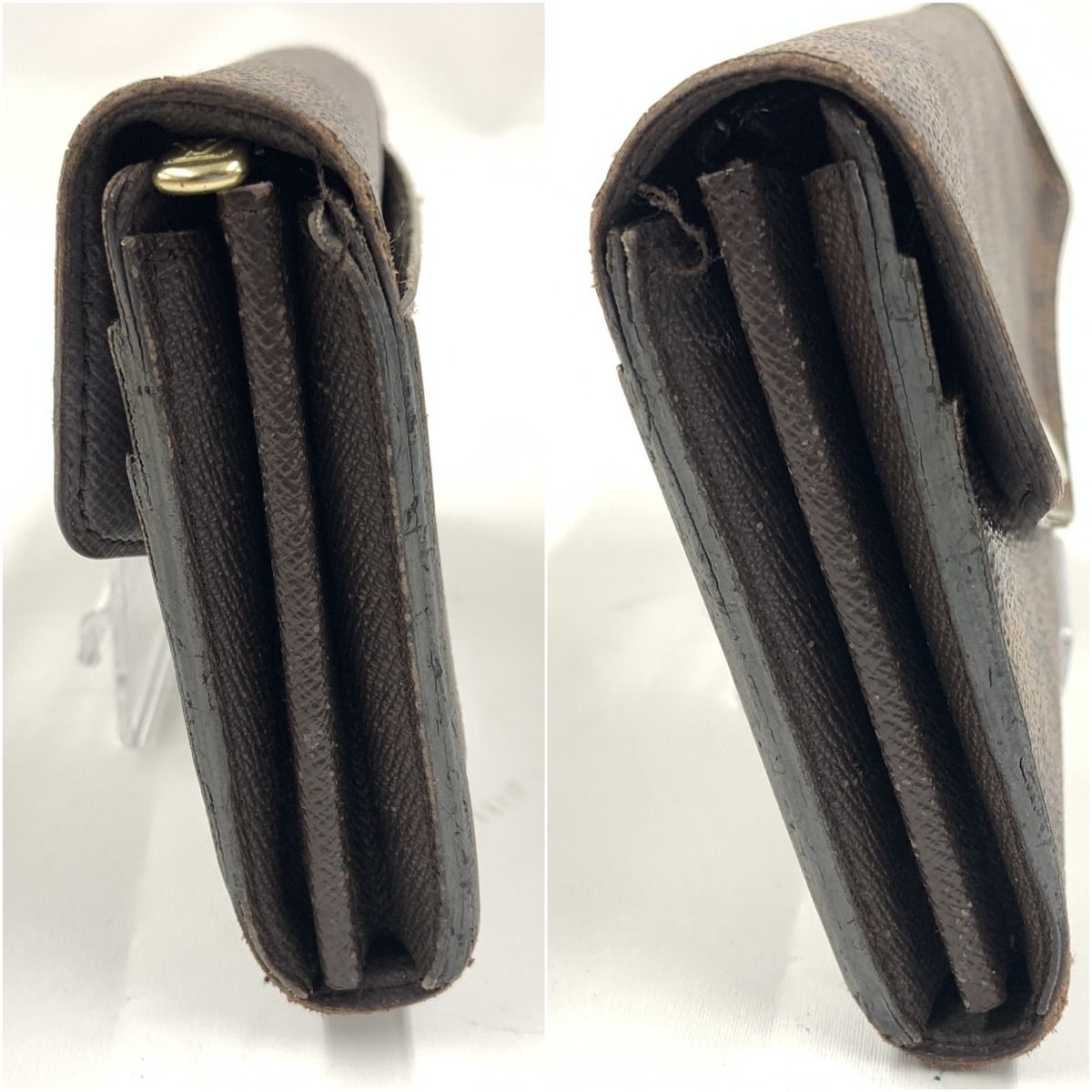 Louis Vuitton Damier Portefeuille Sarah Bifold Wallet N63209 with Initials