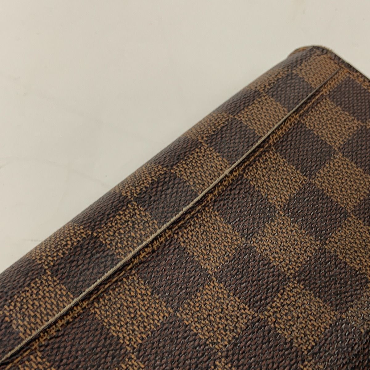 Louis Vuitton Damier Portefeuille Sarah Bifold Wallet N63209 with Initials