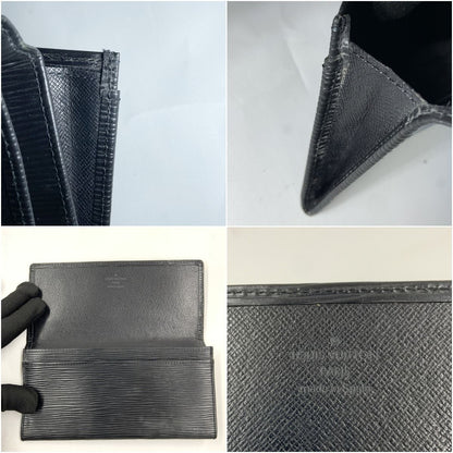Louis Vuitton Epi Bifold Wallet Black Delivery As Is Junk Item