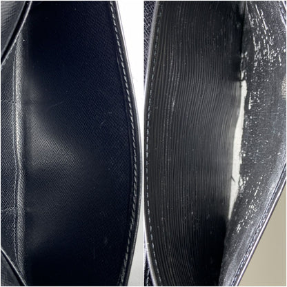 Louis Vuitton Epi Bifold Wallet Black Delivery As Is Junk Item