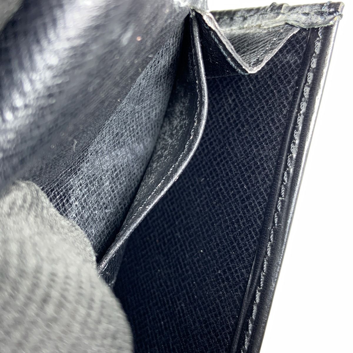 Louis Vuitton Epi Bifold Wallet Black Delivery As Is Junk Item