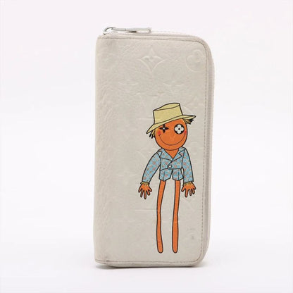 Louis Vuitton Zippy Wallet LV Friends M80337 Leather Long Wallet Round Zipper