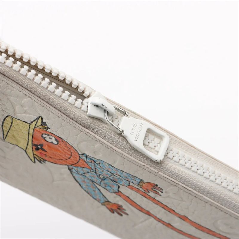 Louis Vuitton Zippy Wallet LV Friends M80337 Leather Long Wallet Round Zipper