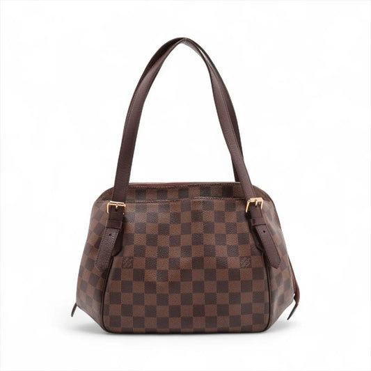 Louis Vuitton Damier Belem PM N51173 Leather Handbag Tote Genuine Leather Women