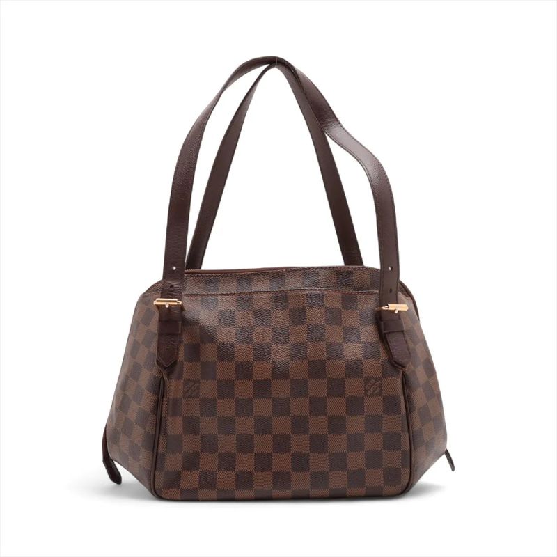 Louis Vuitton Damier Belem PM N51173 Leather Handbag Tote Genuine Leather Women
