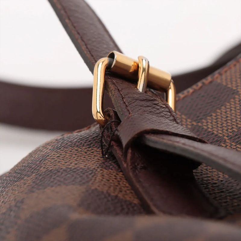 Louis Vuitton Damier Belem PM N51173 Leather Handbag Tote Genuine Leather Women