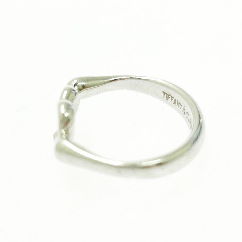 Tiffany & Co Silver Open Heart Ring 2.4g 925 Engraved 498351 Ring