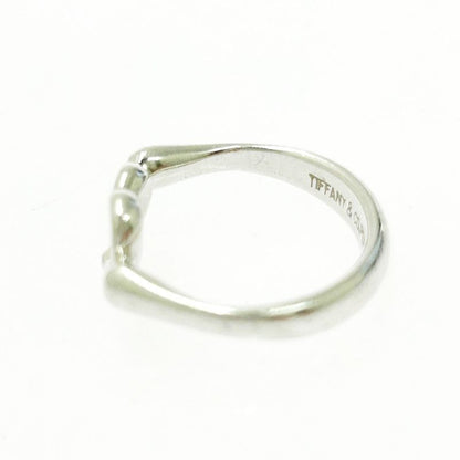 Tiffany & Co Silver Open Heart Ring 2.4g 925 Engraved 498351 Ring