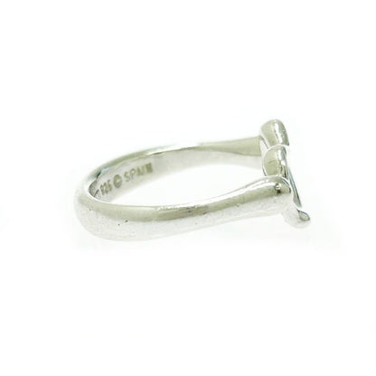 Tiffany & Co Silver Open Heart Ring 2.4g 925 Engraved 498351 Ring
