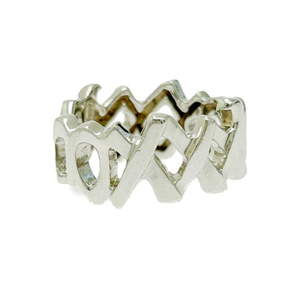 Tiffany & Co Tiffany & Co Silver Paloma Picasso Love & Kiss Ring 4.4g 925
