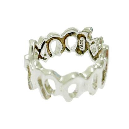Tiffany & Co Tiffany & Co Silver Paloma Picasso Love & Kiss Ring 4.4g 925
