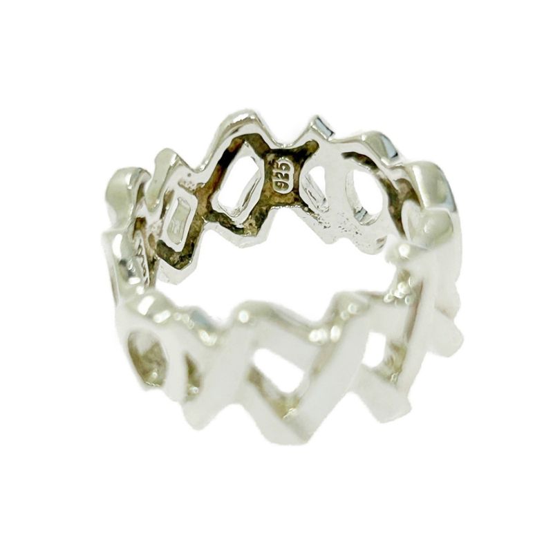 Tiffany & Co Tiffany & Co Silver Paloma Picasso Love & Kiss Ring 4.4g 925