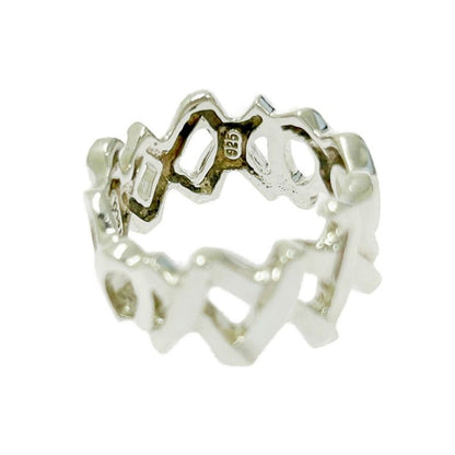 Tiffany & Co Tiffany & Co Silver Paloma Picasso Love & Kiss Ring 4.4g 925