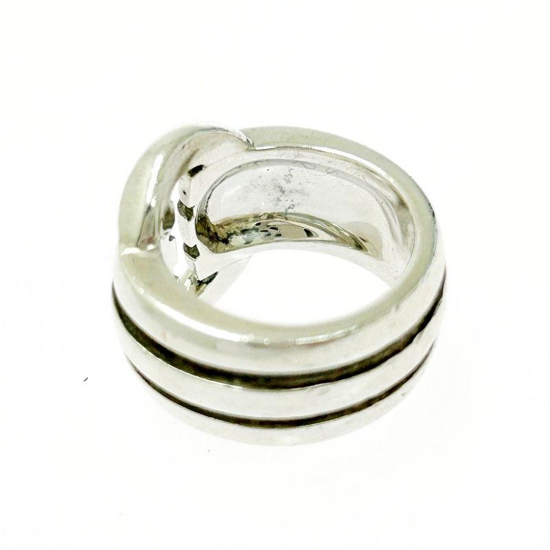 Tiffany & Co Silver Grooved Circle Ring 11.6g 925 Engraved 499099 Ring