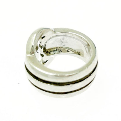 Tiffany & Co Silver Grooved Circle Ring 11.6g 925 Engraved 499099 Ring