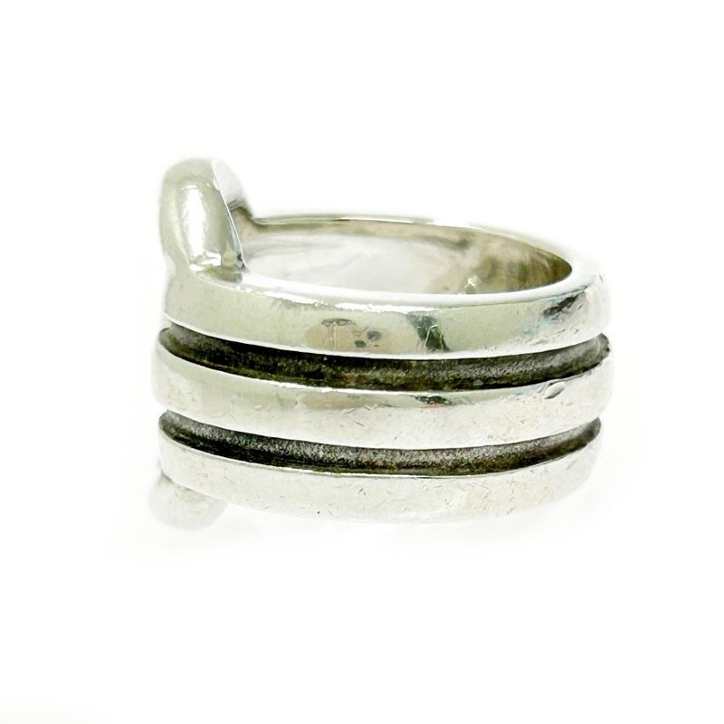 Tiffany & Co Silver Grooved Circle Ring 11.6g 925 Engraved 499099 Ring