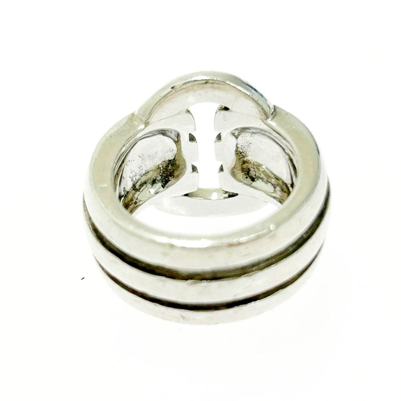 Tiffany & Co Silver Grooved Circle Ring 11.6g 925 Engraved 499099 Ring