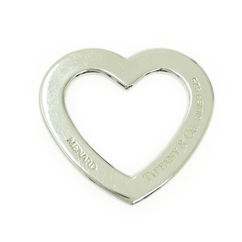 Tiffany & Co Silver Menard Heart Necklace Top 6.7g 925 Engraved 496219 Pendant