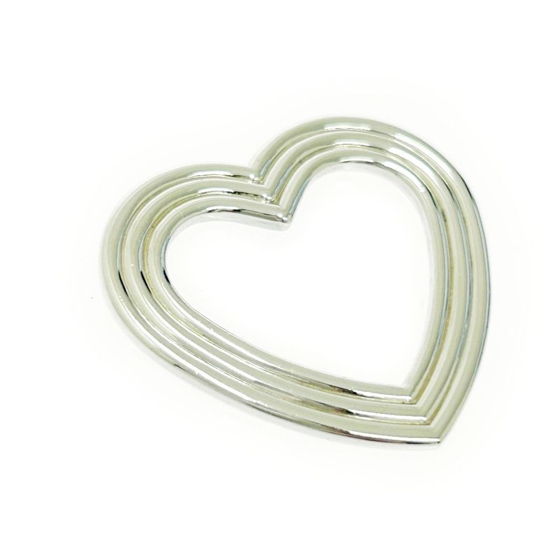 Tiffany & Co Silver Menard Heart Necklace Top 6.7g 925 Engraved 496219 Pendant