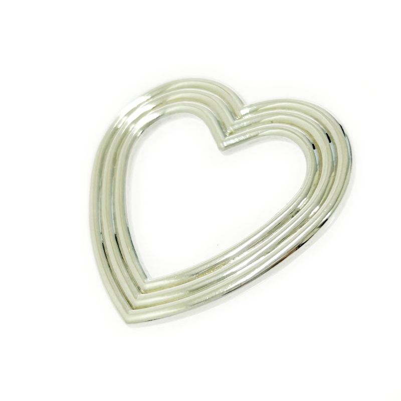 Tiffany & Co Silver Menard Heart Necklace Top 6.7g 925 Engraved 496219 Pendant