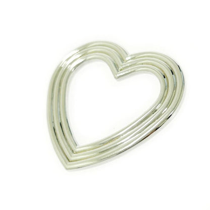 Tiffany & Co Silver Menard Heart Necklace Top 6.7g 925 Engraved 496219 Pendant