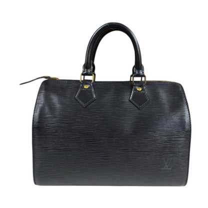 Louis Vuitton Speedy 25 Epi Handbag Epi Leather M43012 Black Women Louis