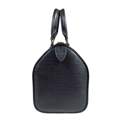Louis Vuitton Speedy 25 Epi Handbag Epi Leather M43012 Black Women Louis