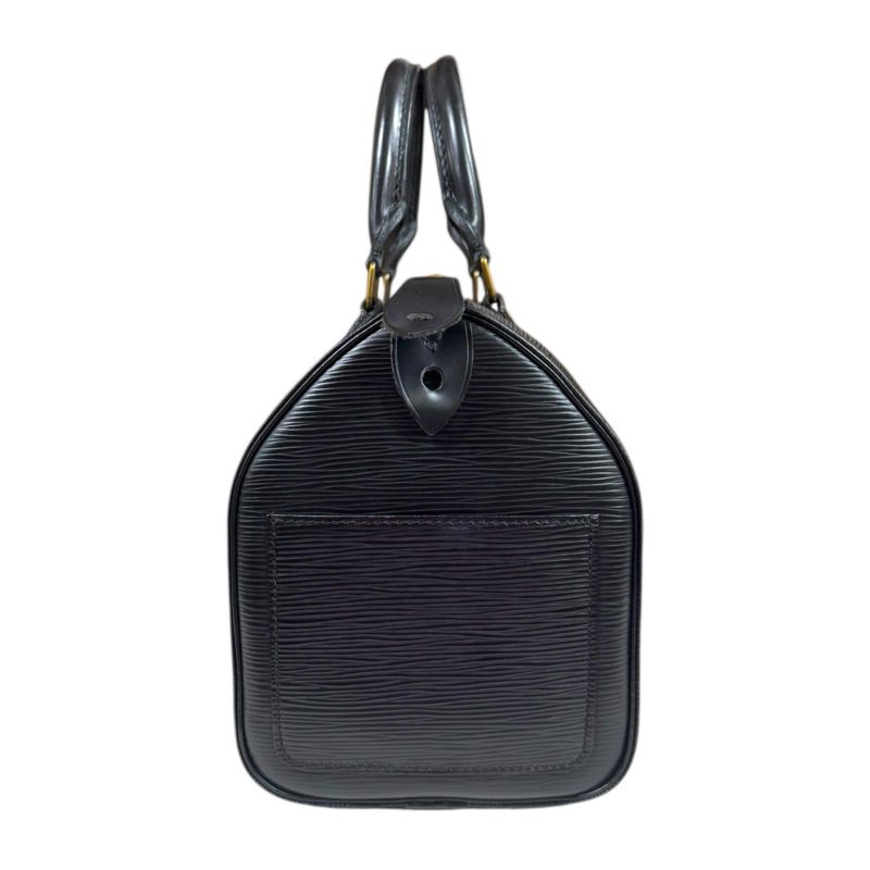 Louis Vuitton Speedy 25 Epi Handbag Epi Leather M43012 Black Women Louis