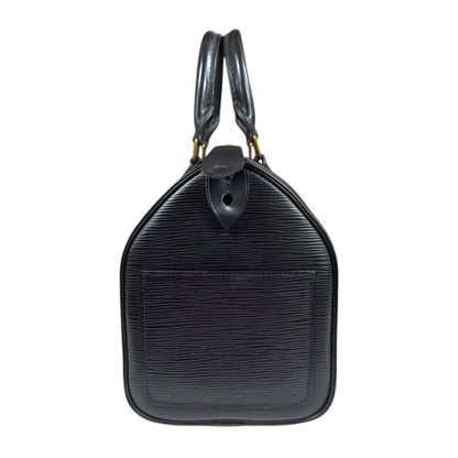 Louis Vuitton Speedy 25 Epi Handbag Epi Leather M43012 Black Women Louis