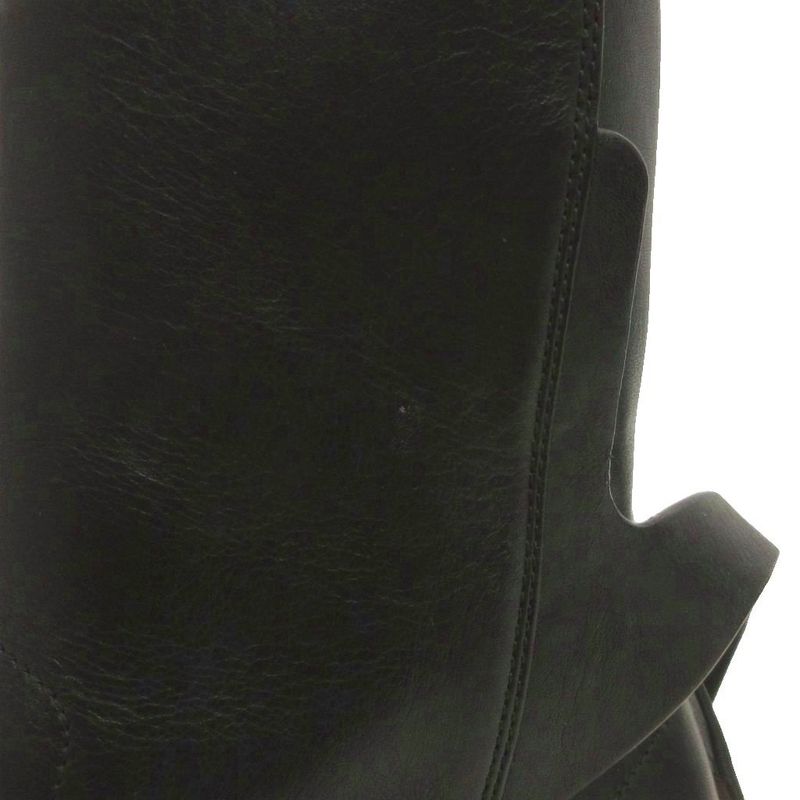 Christian DIOR Empreinte CD Logo Short Boots Logo Hardware Leather Black 37