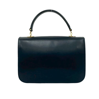 Celine Vintage Circle Logo Carriage Hardware Calf Leather