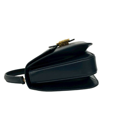 Celine Vintage Circle Logo Carriage Hardware Calf Leather