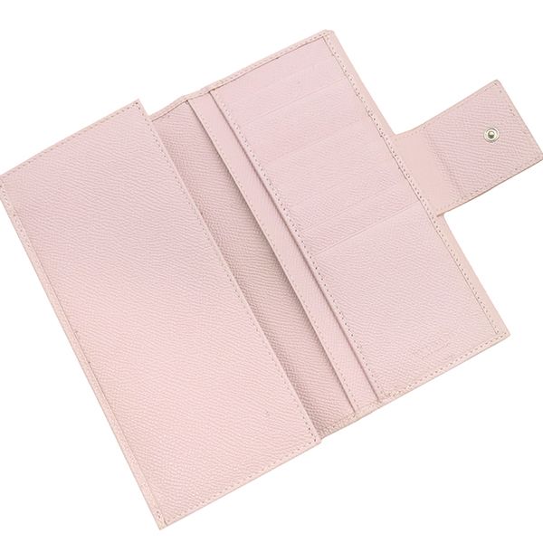 Bvlgari Bvlgari Long Wallet Bvlgari Leather Pink Silver Hardware Fold 30417 [box
