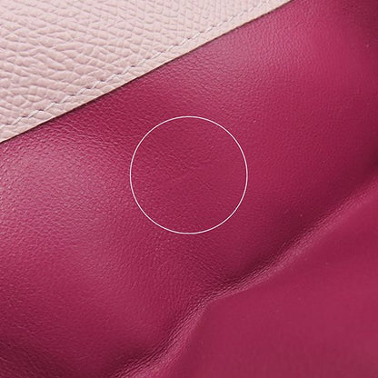 Bvlgari Bvlgari Long Wallet Bvlgari Leather Pink Silver Hardware Fold 30417 [box