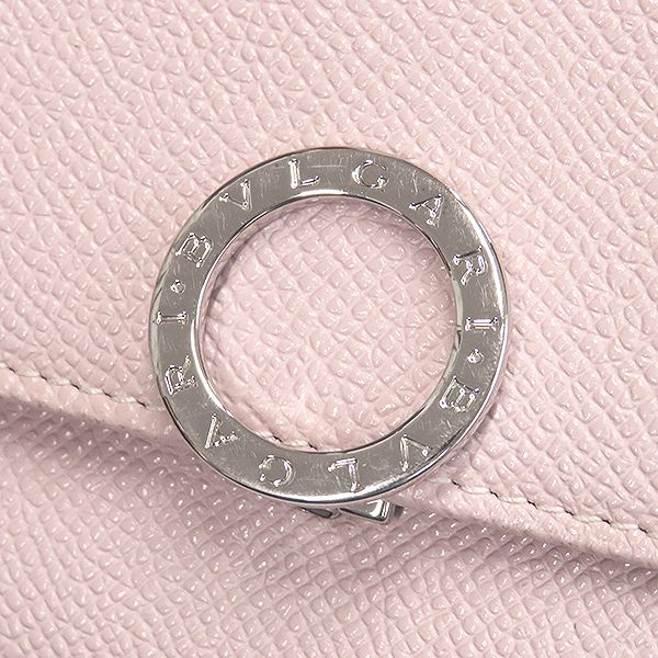 Bvlgari Bvlgari Long Wallet Bvlgari Leather Pink Silver Hardware Fold 30417 [box