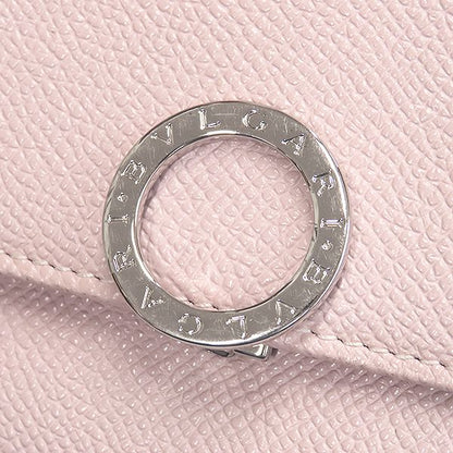 Bvlgari Bvlgari Long Wallet Bvlgari Leather Pink Silver Hardware Fold 30417 [box