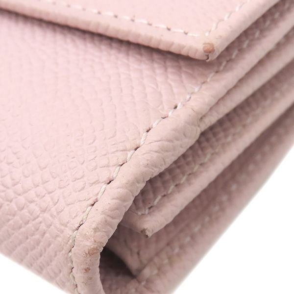 Bvlgari Bvlgari Long Wallet Bvlgari Leather Pink Silver Hardware Fold 30417 [box