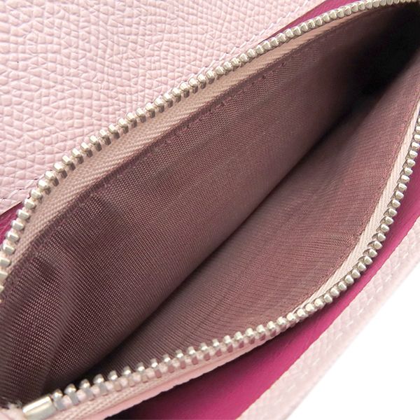 Bvlgari Bvlgari Long Wallet Bvlgari Leather Pink Silver Hardware Fold 30417 [box