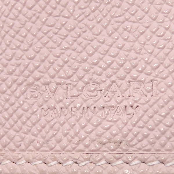 Bvlgari Bvlgari Long Wallet Bvlgari Leather Pink Silver Hardware Fold 30417 [box
